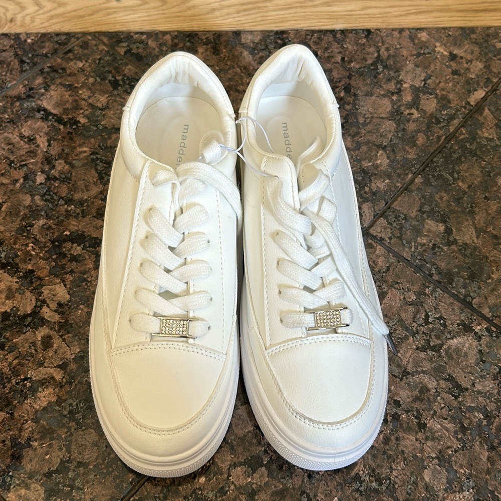 NEW Madden Girl White Sneakers